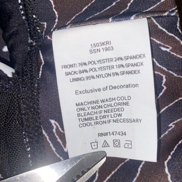 PRISMSPORT Black Zebra Sports Bra - Picture 3 of 4